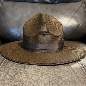 Stratton Brown 6 7/8 S40 Campaign Hat Triple Brim